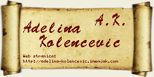 Adelina Kolenčević vizit kartica